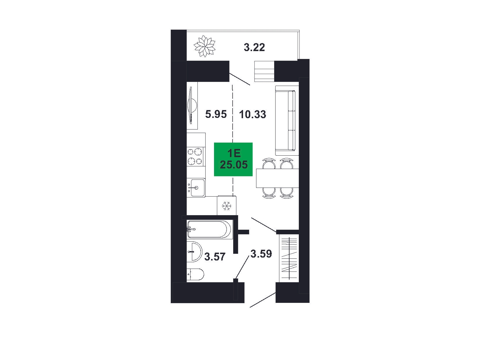 Plan of apartment