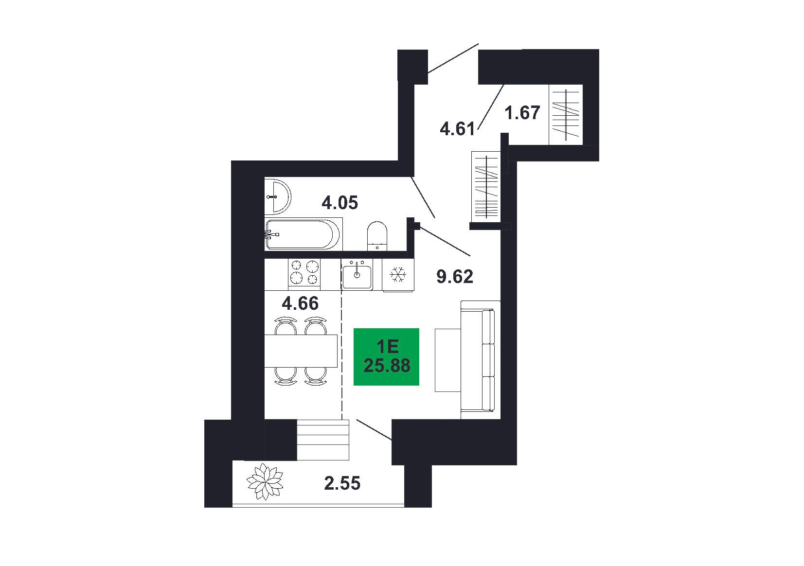Plan of apartment