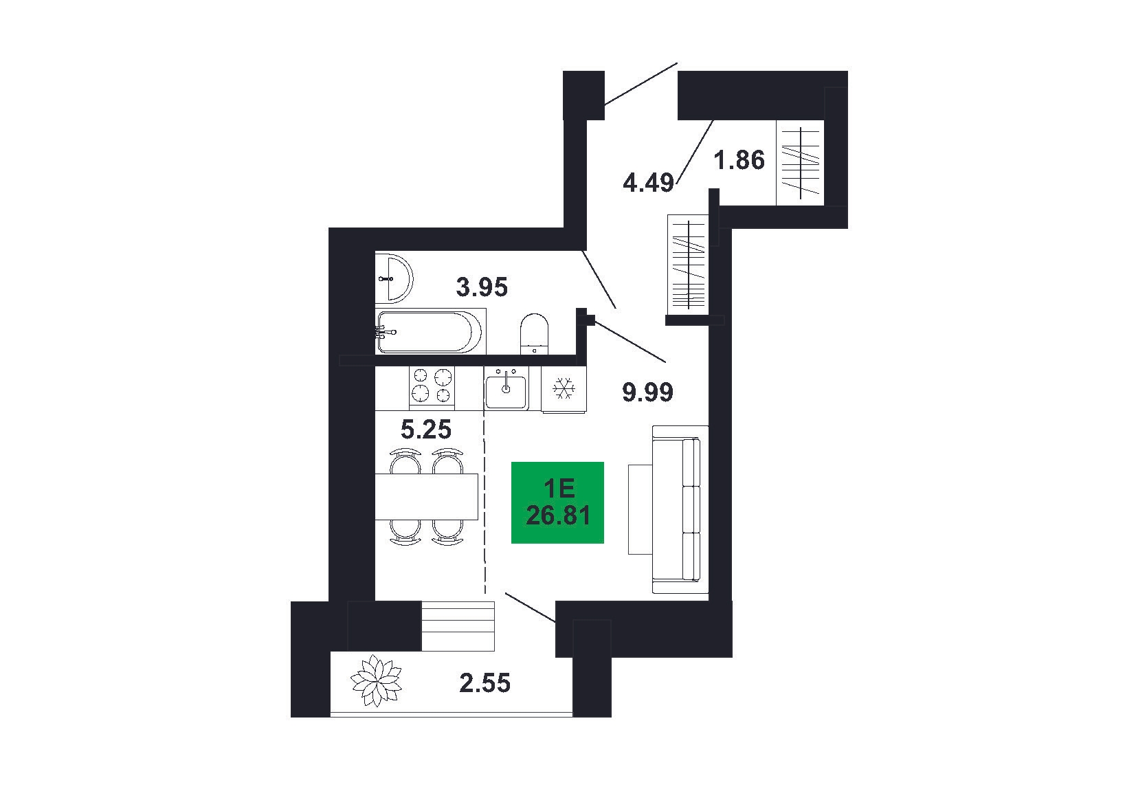 Plan of apartment