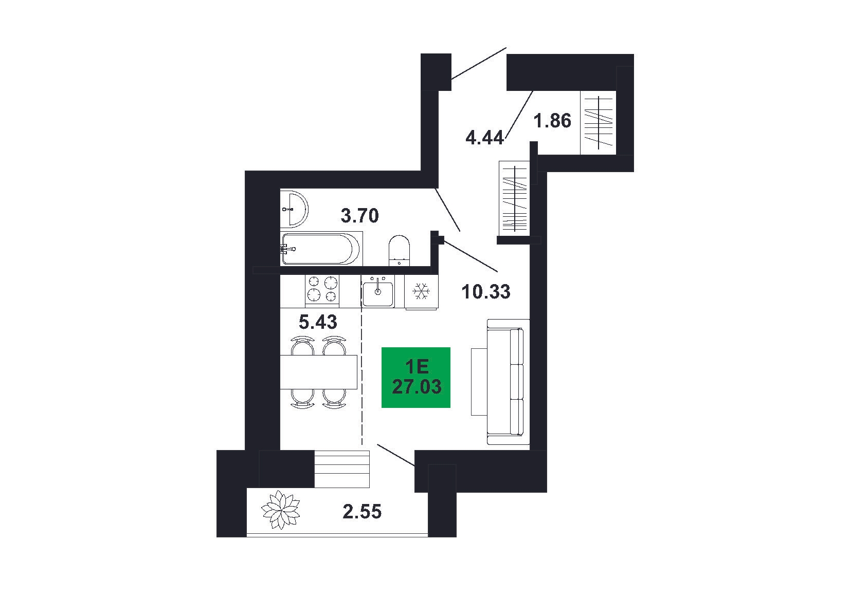 Plan of apartment