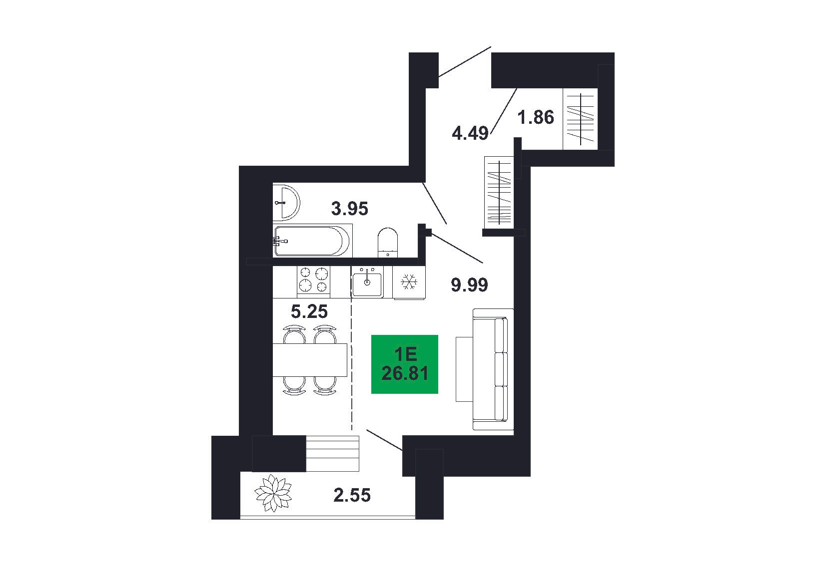 Plan of apartment